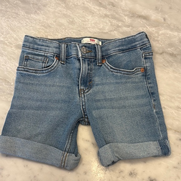 Levi's Kids Blue Denim Shorts - Picture 1 of 2